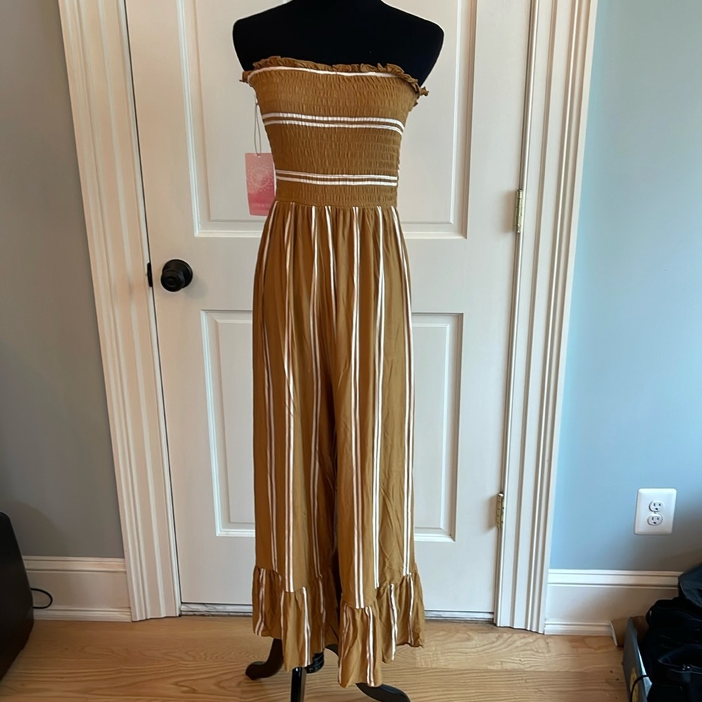 NWT strapless jumpsuit women’s large